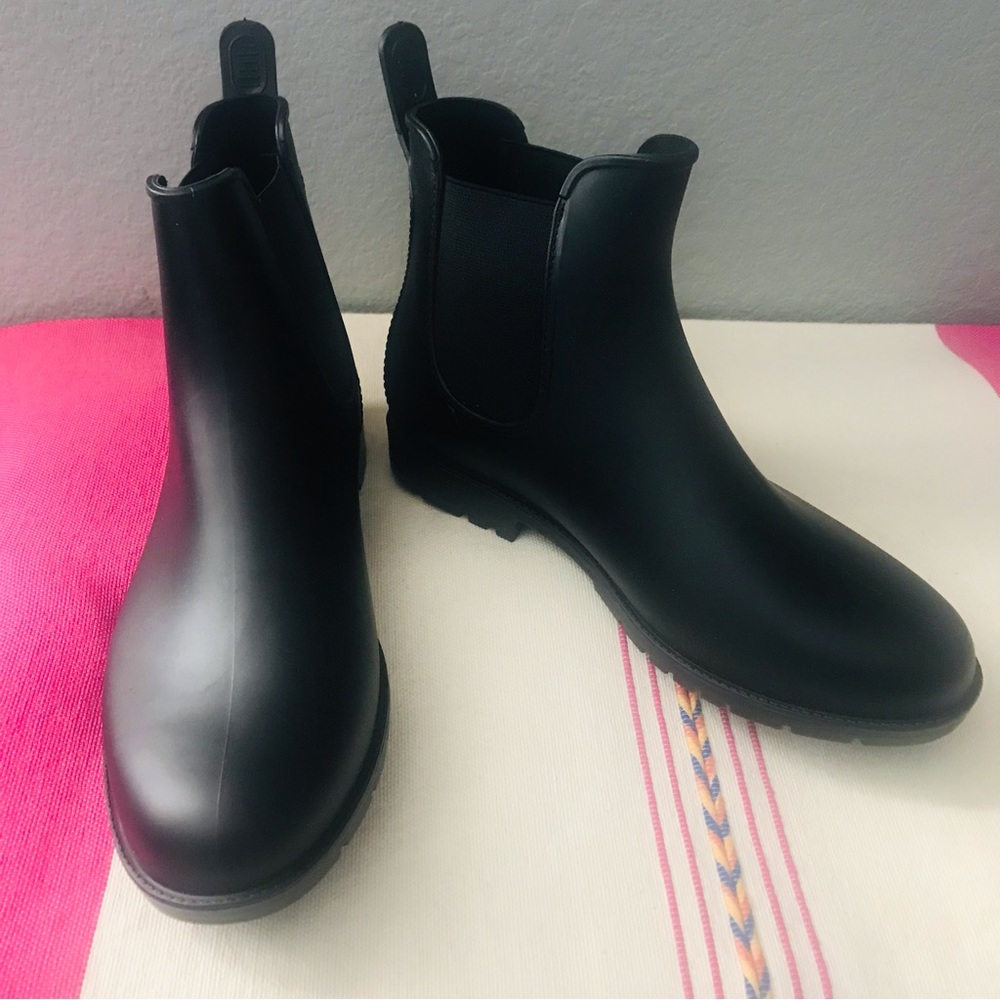 Rubber Rain Ankle Boots